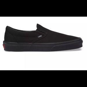 New Black SliponVans  Adult sz 4.5 men 6 women